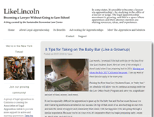 Tablet Screenshot of likelincoln.org
